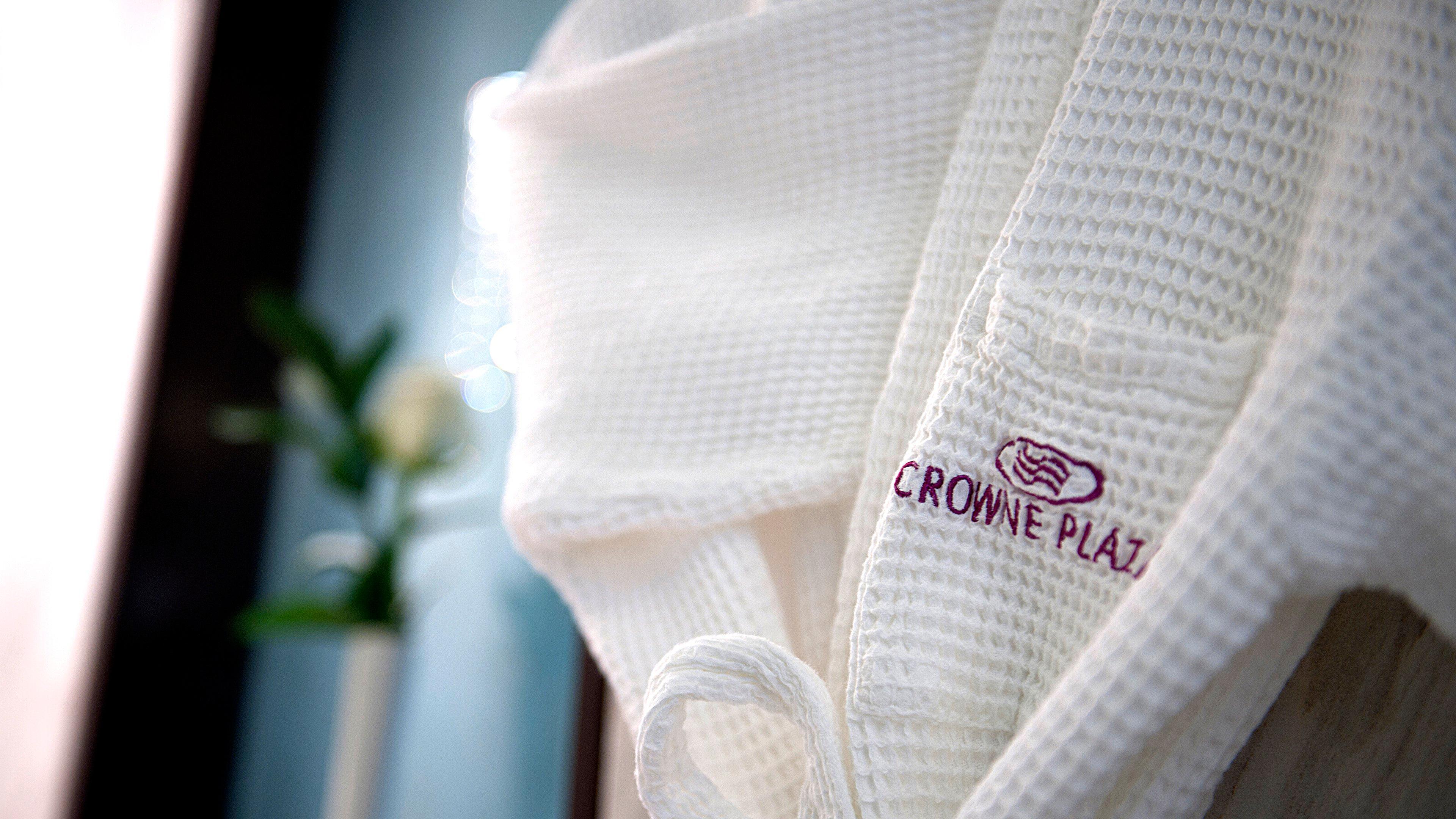 คราวน์ พลาซา ดูไบ เดรา Hotel ภายนอก รูปภาพ A bathrobe
